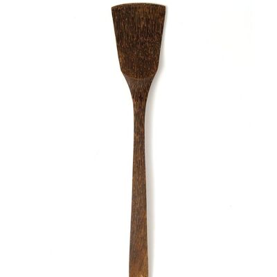Natural Semarang palm wood kitchen spatula, handmade by artisans with natural finish, length 35.5 cm width 6.5 cm, made in Indonesia