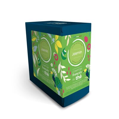 Tè verde al gelsomino con fiori - scatola da 20 bustine