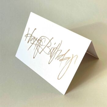 10 cartes de vœux recyclées avec enveloppes : Joyeux anniversaire 2