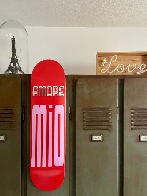 Skate pour décoration murale : "Amore Mio"