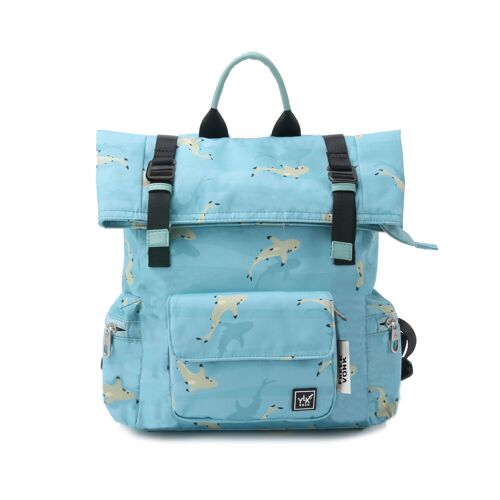 YLX Original Backpack 2.0 | Kids | Turquoise Water & Sharks