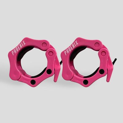 Olympic 2 Inch Barbell Clamps - Pink