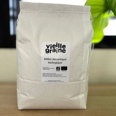 Organic hulled millet - Bulk - 5kg - France