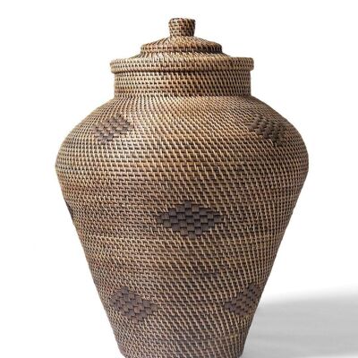 Rattanvase Obi-Inseln Dekoration