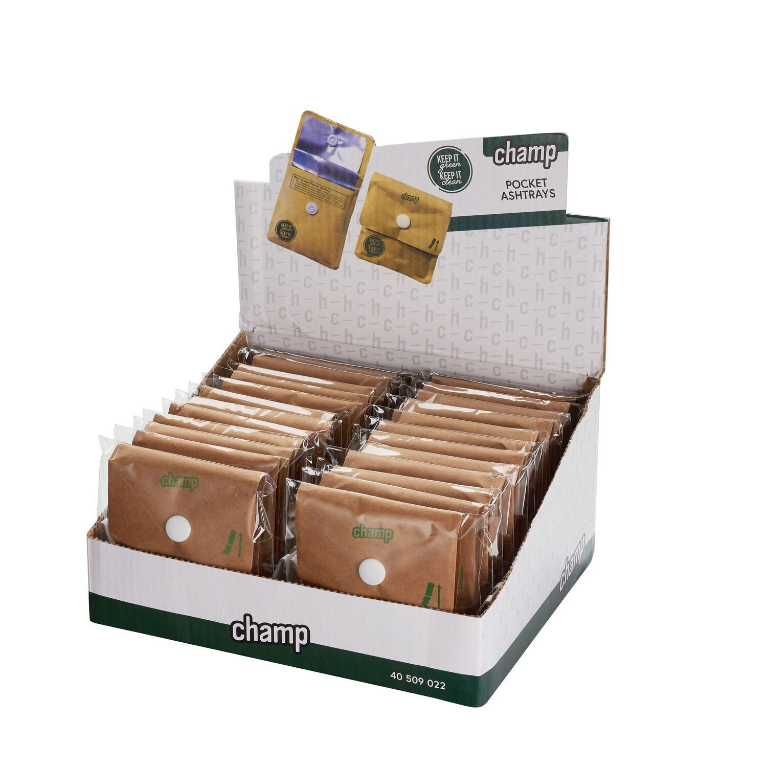 Kraft Taschenaschenbecher - CHAMP