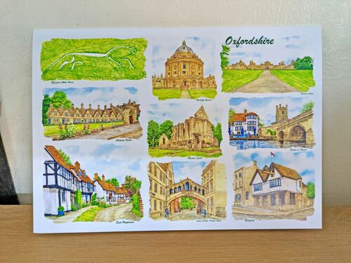 Oxfordshire Greeting Card
