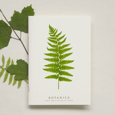 Artisanal & natural notebook “Fougère” • Botanica collection • A5