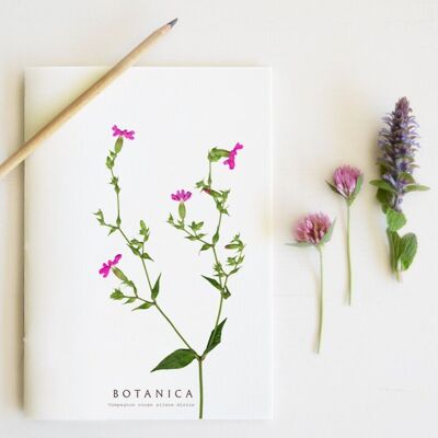 Handgefertigtes Blumen-Notizbuch „Compagnon“ • Botanica-Kollektion • A5