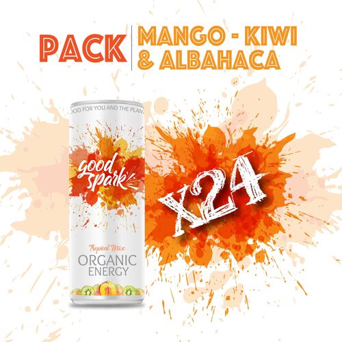 Bebida energética orgánica Good Spark Tropical Mix