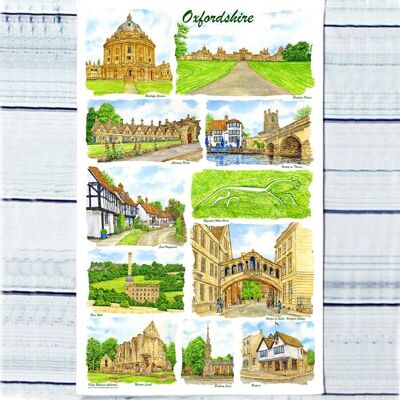 Oxfordshire Tea Towel.
