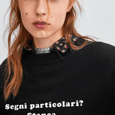 Sweatshirt Ladies "Distinguishing features? Stanca"__L / Nero