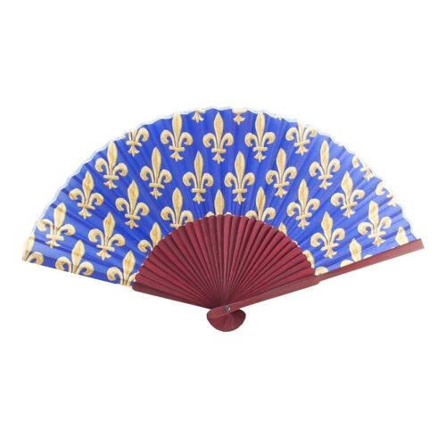 Hand fan, Fleur de Lys