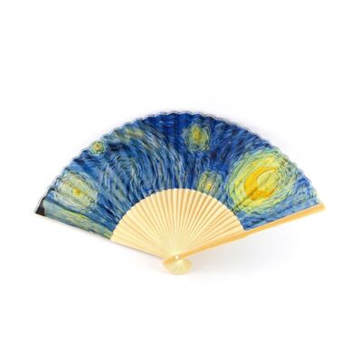 Hand fan, Vincent van Gogh, A Starry Night