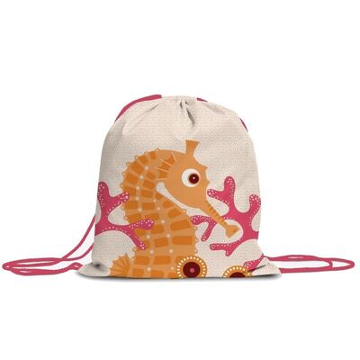 Activity bag - Pink seahorse