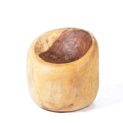 Poltrona Roliai in legno massello di teak, 70 cm Altezza 65 cm Lunghezza 55 cm Profondità