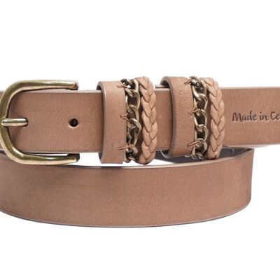 NINON women's leather belt