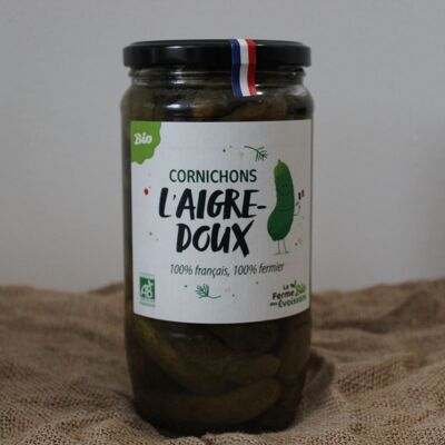 Sweet and sour eco pickles (550g)