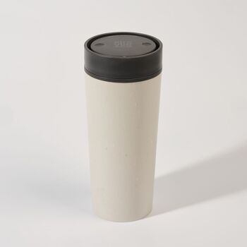 Tasse circulaire 16oz craie et gris tempête (1 x pack 8) tasse à café réutilisable durable 2