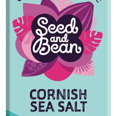 Cornish Sea Salt Dark aus Samen und Bohnen, 70 % Bio-Schokolade, 10 x 75 g