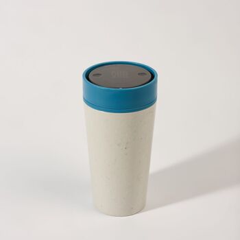 Tasse circulaire 12oz craie et bleu Pacifique (1 x pack 8) tasse à café réutilisable durable 2