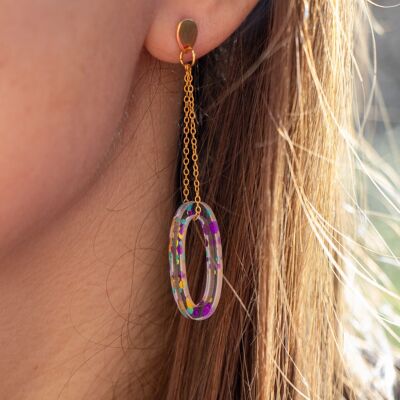 Oana earrings - Mauve