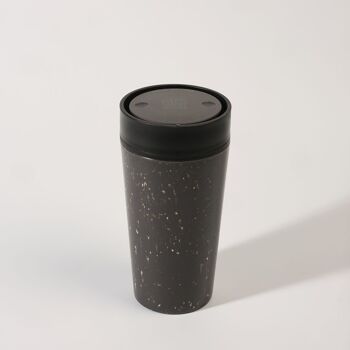 Tasse circulaire 12oz gris et noir d'encre (1 x pack 8) tasse à café réutilisable durable 2