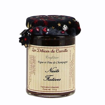 Festive fig and fine Champagne jam Les délices de Camille 110g