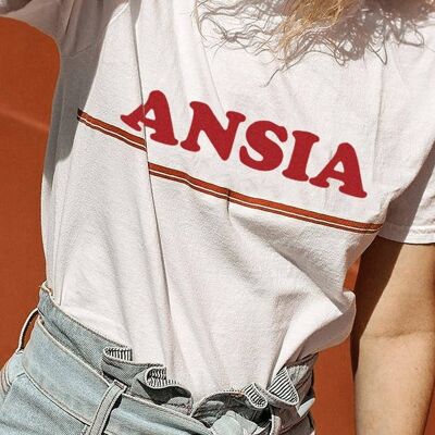 T-Shirt "Anxiety" - Retro__XL / Bianco