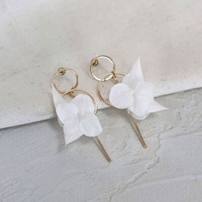 Pendientes de flores de pureza simple