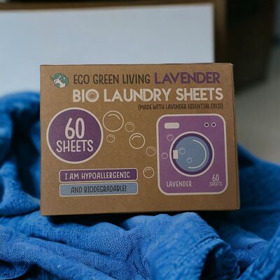 Waschmittelblätter x 60 (Lavendel) Eco Green Living