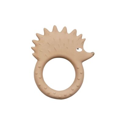 NATURAL RUBBER TEETHING RING - HEDGEHOG