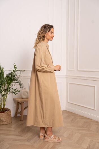 Robe longue en lin & coton - CK08220 7