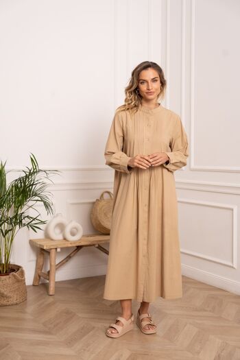 Robe longue en lin & coton - CK08220 9