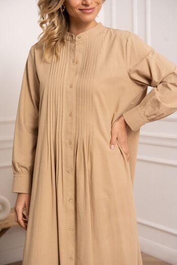 Robe longue en lin & coton - CK08220 10