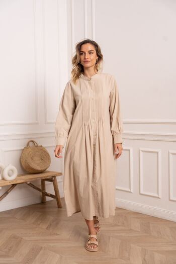 Robe longue en lin & coton - CK08220 11