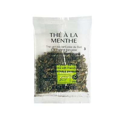 Tè alla menta francese biologico - 40 bustine compostabili individuali - Formato CHR