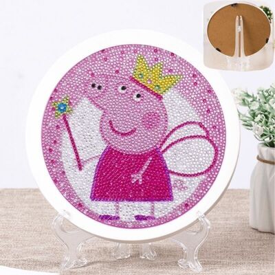 Diamond Painting Peppa Pig, 20 cm, Special Drills