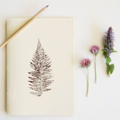 Artisanal notebook “Fougère” • Empreintes collection • A5