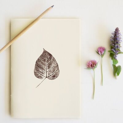 Artisanal notebook “Catalpa” • Empreintes collection • A5