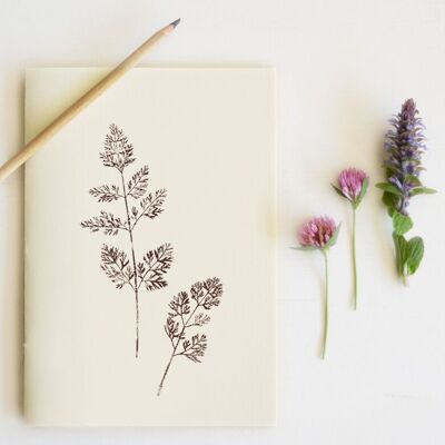 Cuaderno artesanal “Zanahoria salvaje” • Colección Empreintes • A5