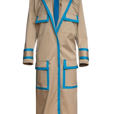 Ira - cotton lapel maxi coat