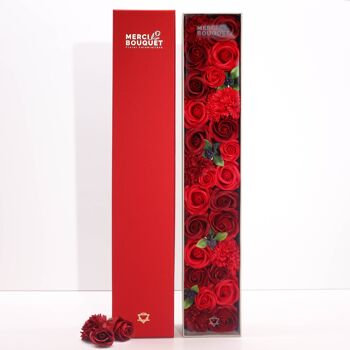 Fleurs de Savon - Bouquet Long- Rouge Vif 4