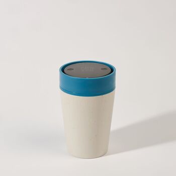 Tasse circulaire 8oz craie et bleu Pacifique (1 x pack 8) tasse à café réutilisable durable 2