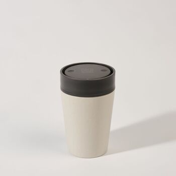 Tasse circulaire 8oz Chalk & Storm Grey (1 x pack 8) Tasse à café réutilisable durable 2