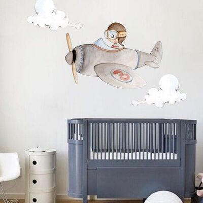 CUCO décoratif pour enfants AVIATEUR