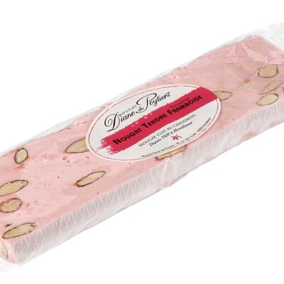 BARRA DE TURRÓN DE FRAMBUESA SABOR Y COLOR NATURAL - 100G