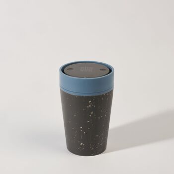 Tasse circulaire 8oz gris et bleu Rockpool (1 x pack 8) tasse à café réutilisable durable 2