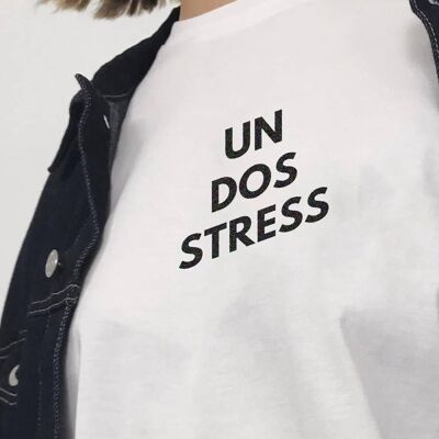 T-Shirt "A Dos Stress"__XS / Bianco