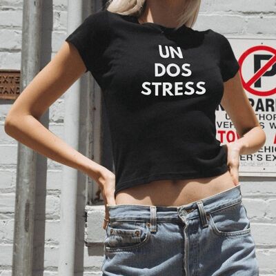 T-Shirt "A Dos Stress"__S / Nero