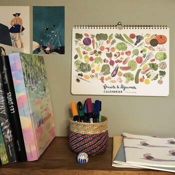 Calendrier perpétuel de fruits et légumes de saison illustré 1